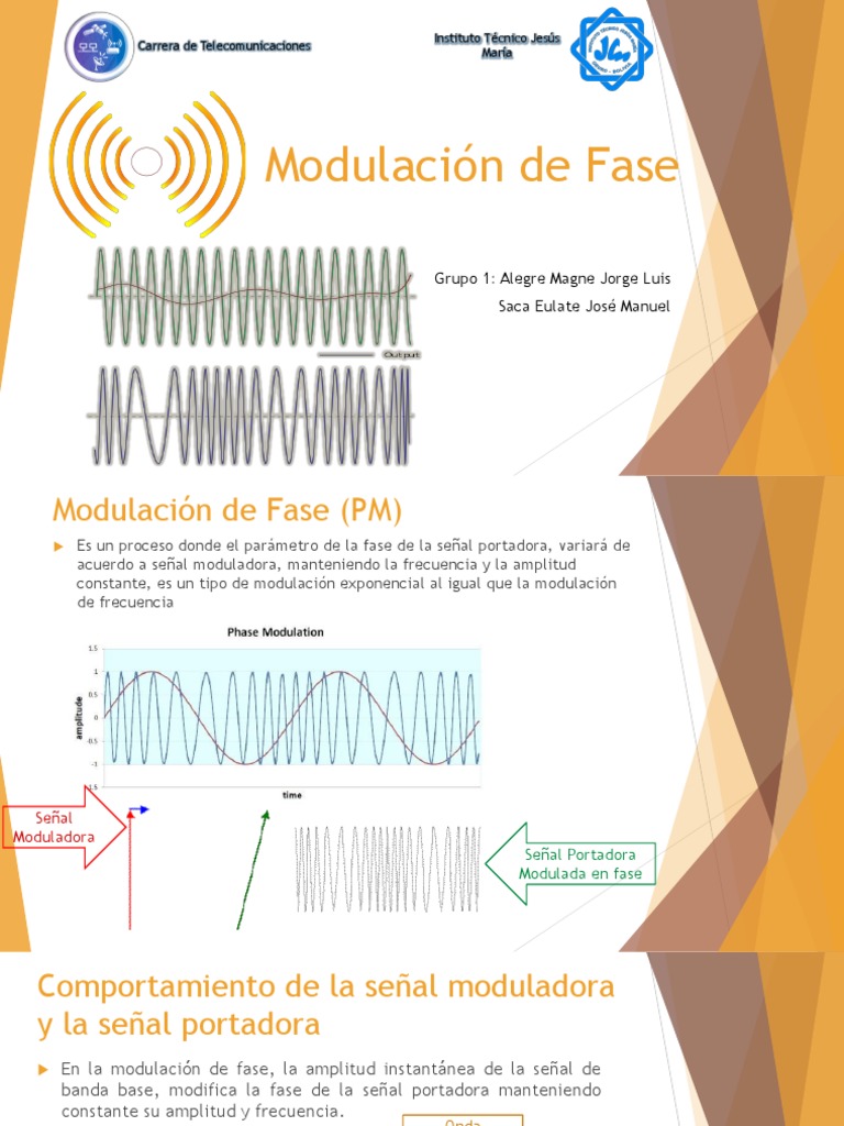 Modulación de Fase en Telecomunicaciones | PDF | Modulación | Radio