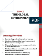 Topic 2 The Global Environment