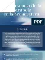 La Presencia de La Parábola en La Arquitectura.