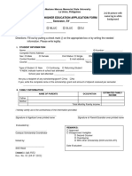 Higher Education Application Form