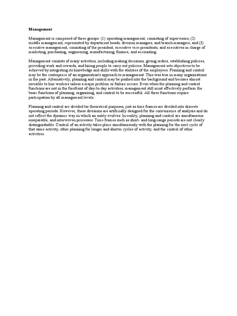 Management | PDF | Career & Growth