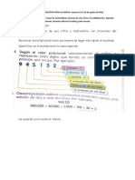 Taller Grado Tercero La Multiplicacion y Numeros de Seis Cifras