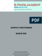 Monthly Prestorming March 2020