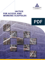 Code of practice for access and working scaffolds