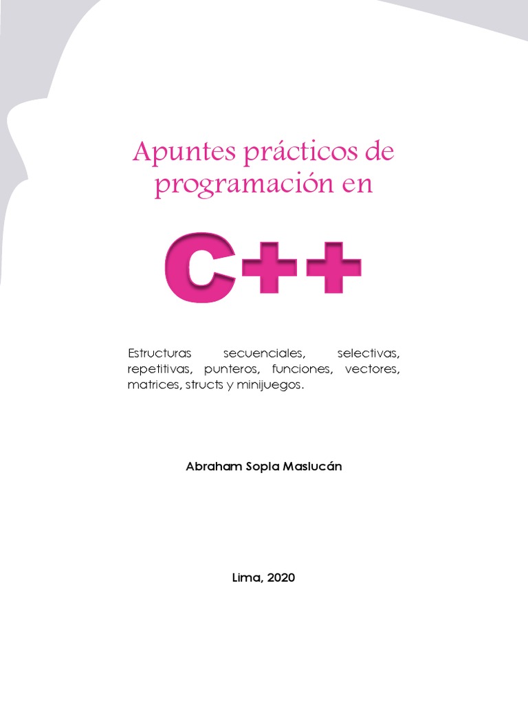 Apuntes de Programación en C++ | PDF | Algoritmos | Estructura de datos ...