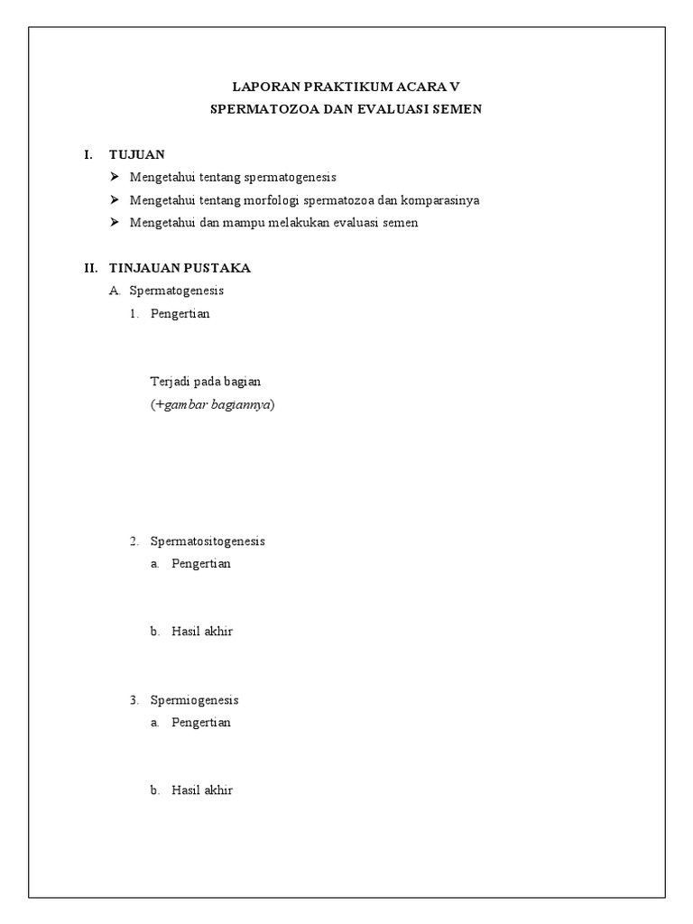 Evaluasi dan Enumerasi Spermatozoa | PDF