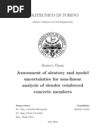 Assessment of Aleatory and Model Uncertainties For Non-Linear