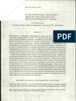 (1987) STRATEGY AND STRUCTURAL ADJUSTMENT TO REGAIN FIT AND PERFORMANCE IN DEFENCE (Donaldson)