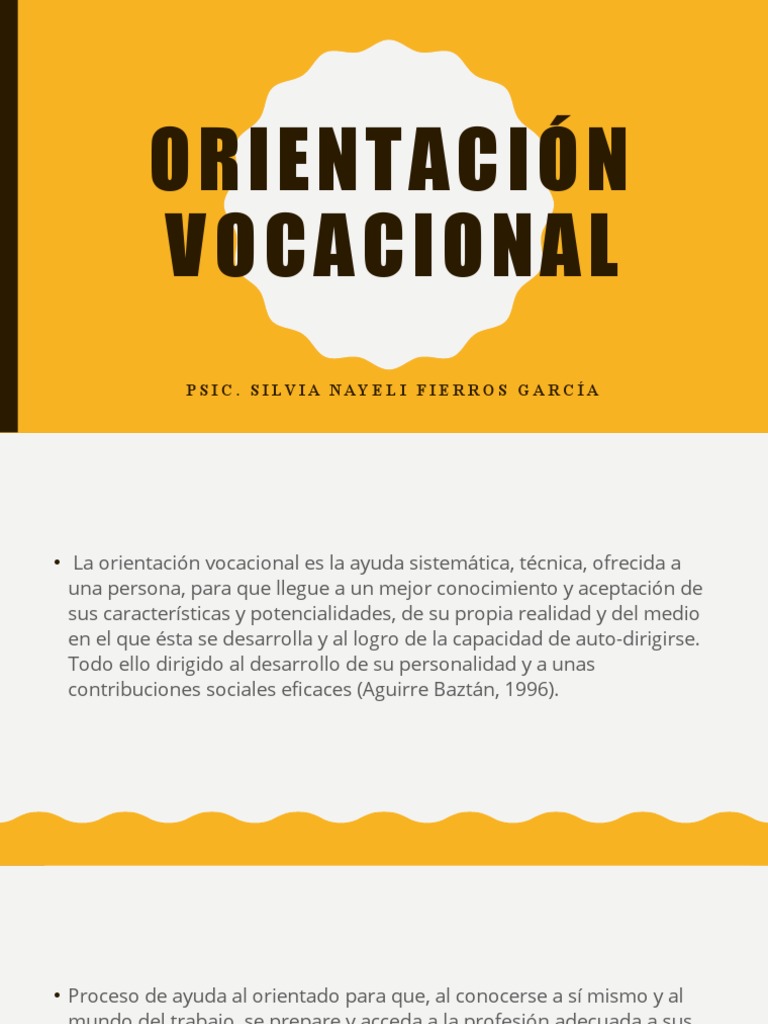 Orientación Vocacional | PDF | Toma de decisiones | Cognición