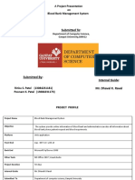 Blood Bank Management System a Project P