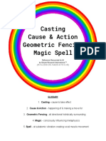 Casting Cause & Action Geometric Fencing Magic Spell Manuscript by Shaam Research International