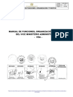 Manual de Funciones Del Viceministerio ADMINISTRATIVO