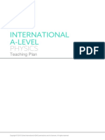 9630 International A Level Physics Teaching Plan