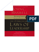 UCHAMBUZI WA KITABU "The 21 Irrefutable Laws of Leadership-JOHN MAXWELL