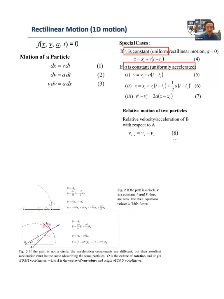 Mechanics of Machine Formula | PDF