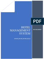 SRS of Hotel Management System