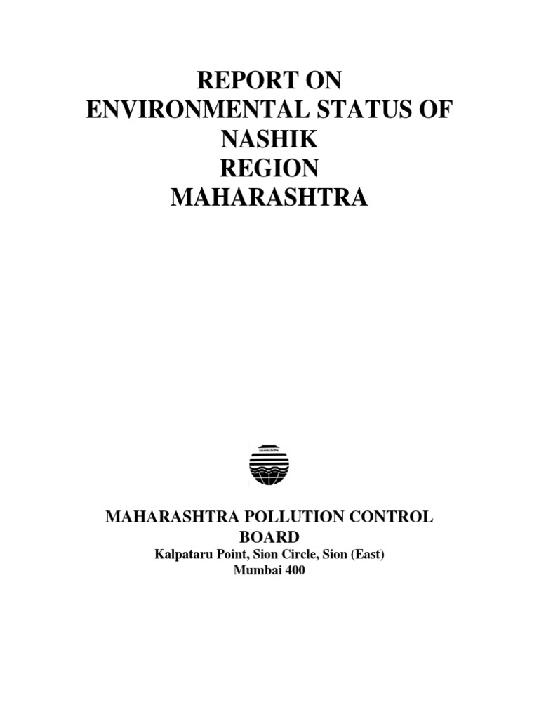 Nashik Environmental Status Report | PDF | Waste Management | Municipal ...