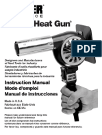 Master Heat Gun: Instruction Manual Mode D'emploi Manual de Instrucciones