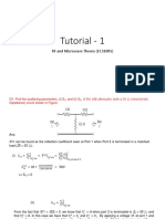 Tutorial - 1 - Solutions