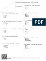 764 - Present Simple Tense MCQ Grammar Quiz Test Exercise