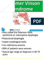 Plummer Vinson Syndrome 