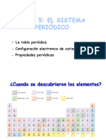 Tema 5. Quimica I - 2018