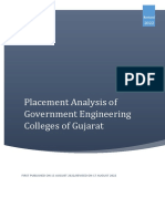 Gujarat Government Engineering Colleges Placement Analysis 2022