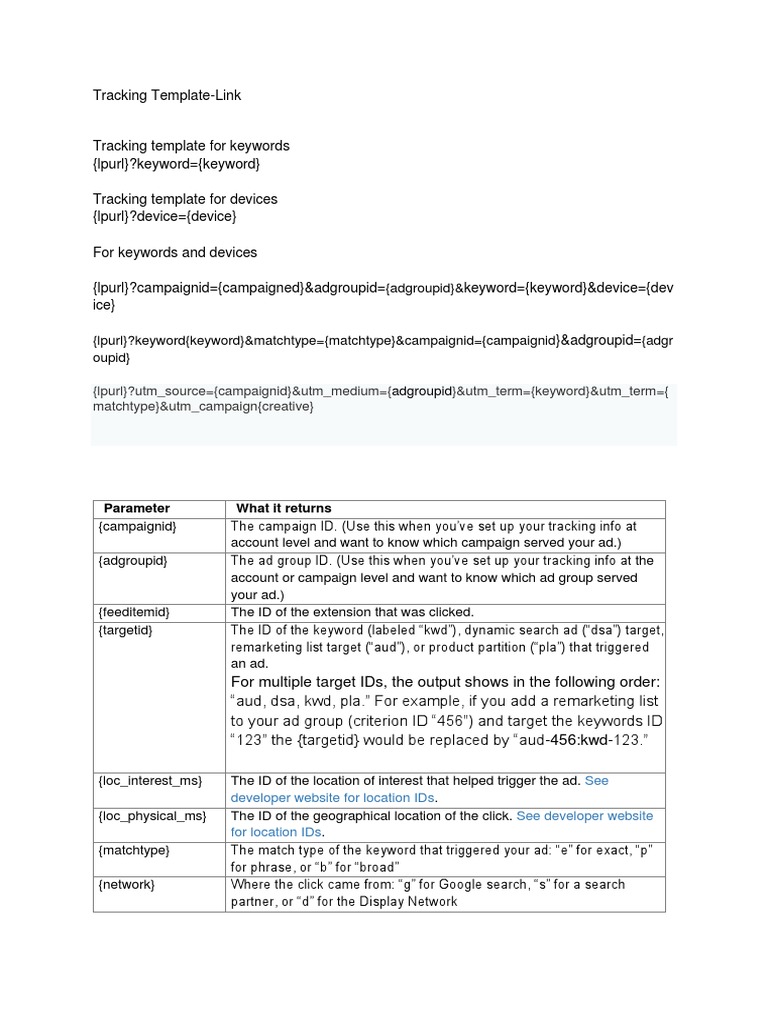 google-ads-tracking-template-pdf-websites-tablet-computer