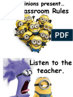 Classroom Rules Minions