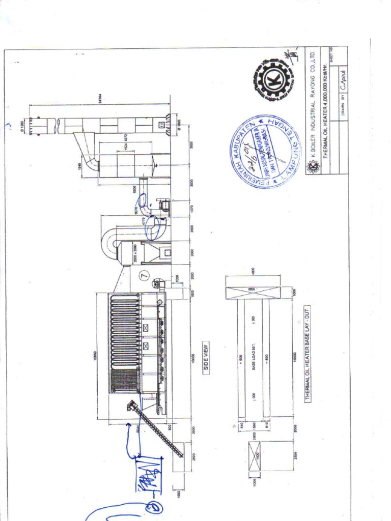 Lay Out Thermal Oil Heater PDF