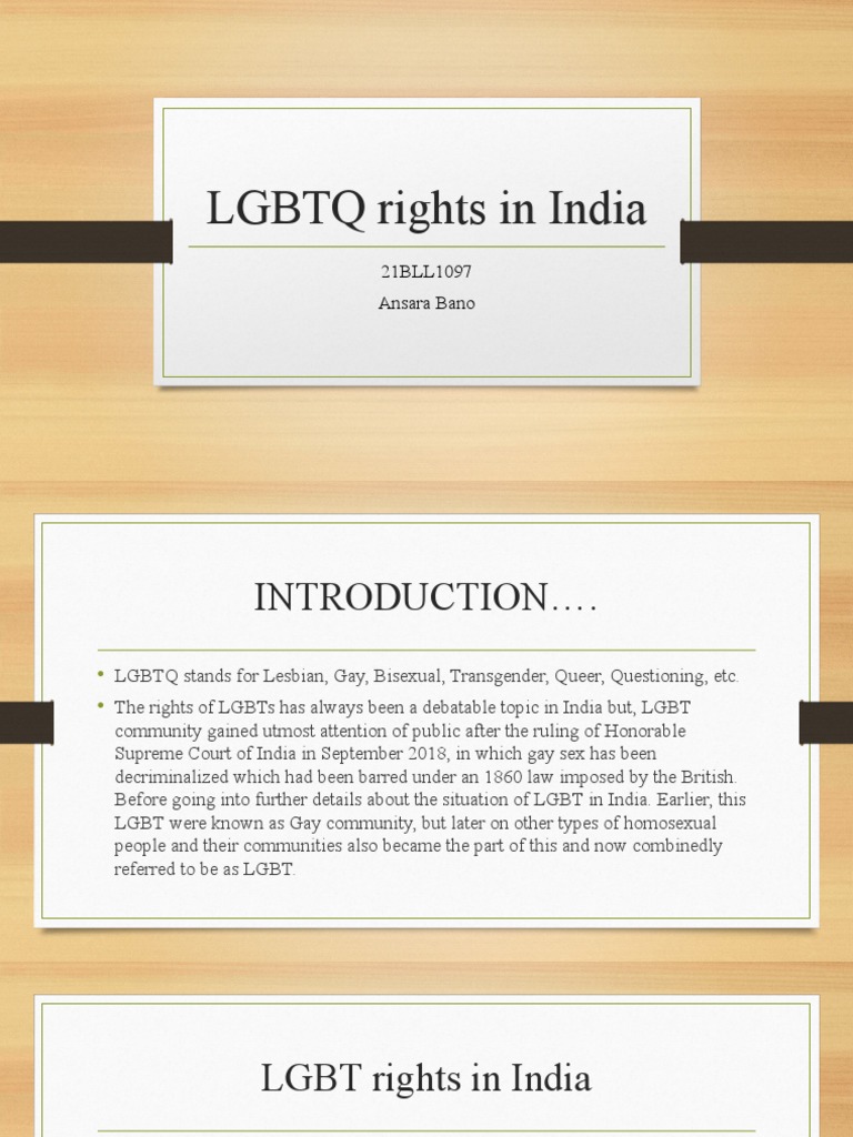 LGBTQ Rights and Challenges in India | PDF | Homosexuality | Lgbt