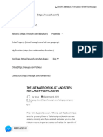 THE ULTIMATE CHECKLIST AND STEPS FOR LAND TITLE TRANSFER – Resuszz