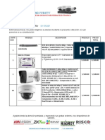 Sistema de seguridad electrónica JYM 8 cámaras IP + DVR + accesorios S/3900