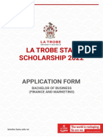 La Trobe Scholarship Application Form 2022