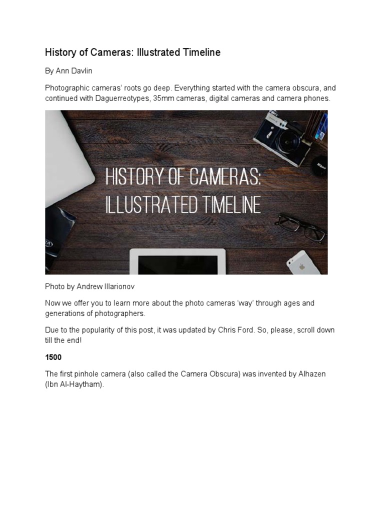 History+of+Cameras PDF