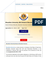 Bharathiar University Courses and Fees