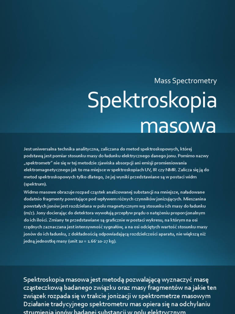 Mass Spectrometry | PDF