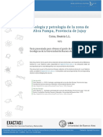 Geología y Petrología de La Zona de Geología y Petrología de La Zona de Abra Pampa, Provincia de Jujuy Abra Pampa, Provincia de Jujuy