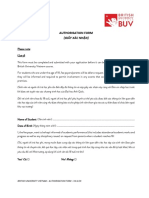 Authorisation Form 2021