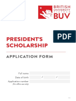 President Application Form 07022020