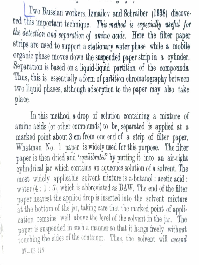 Paper Chromatography PDF