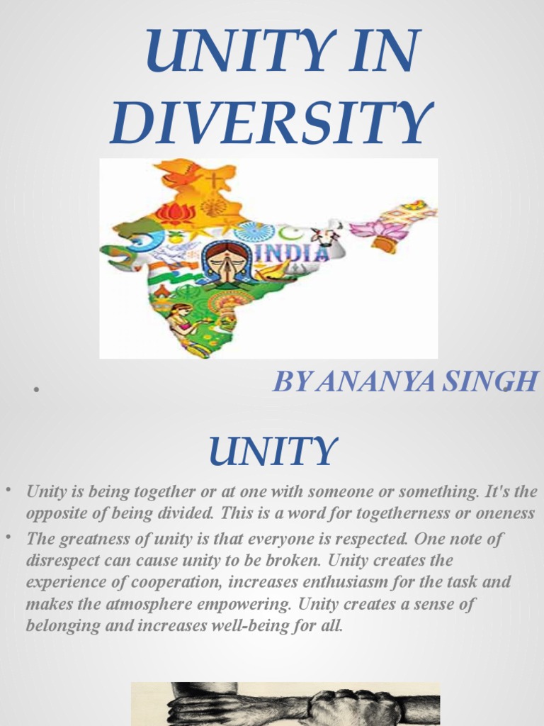Unity in Diversity | PDF | Multiculturalism | Philosophical Theories