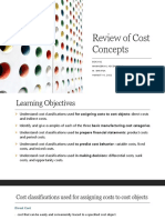 Review of Cost Concepts