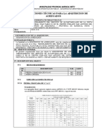 Adquisición de agregados para mejoramiento de alcantarillado