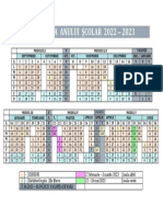 Structura Anului Şcolar 2022-2023