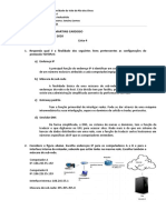 Redes I - Lista 4 sobre protocolos TCP/IP e DHCP