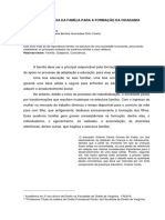 A Importância Da Família para A Formação Da Cidadania: Palavras-Chave