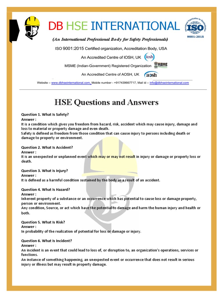 Safety Interview Questions and Answers Important PDF Series And Parallel Circuits