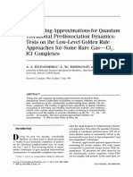 Decoupling Approximations For Quantum Vibrational Predissociation Dynamics: Tests On Low-Level Golden Rule For Some Rare Gas-CI,, Complexes