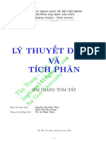 Bài giảng tóm tắt - Lý thuyết độ đo và tích phân - 987342